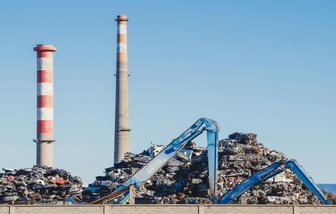 Chimney-demolition. Lancaster